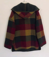 Vintage Coat Wool Blanket Frontier Western Avant Garde Lagenlook Reversible XL 1X