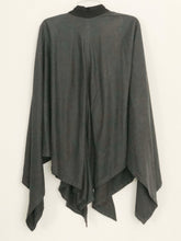 Vintage Luxurious gray Cape Poncho Jacket One Size lagenlook artsy art to wear