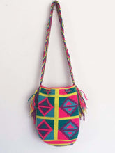 Vintage Hand Knitted Boho Handbag Handmade Hobo Boho Lagenlook Lime