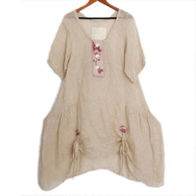 Lalia Moon Tunic Natural Linen Victorian Linen Art To Wear