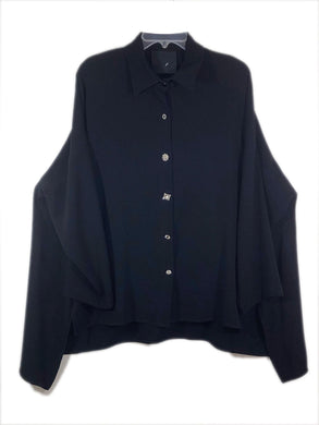 Blanque Jacket lagenlook art to wear boxy black embellished designer couture OS